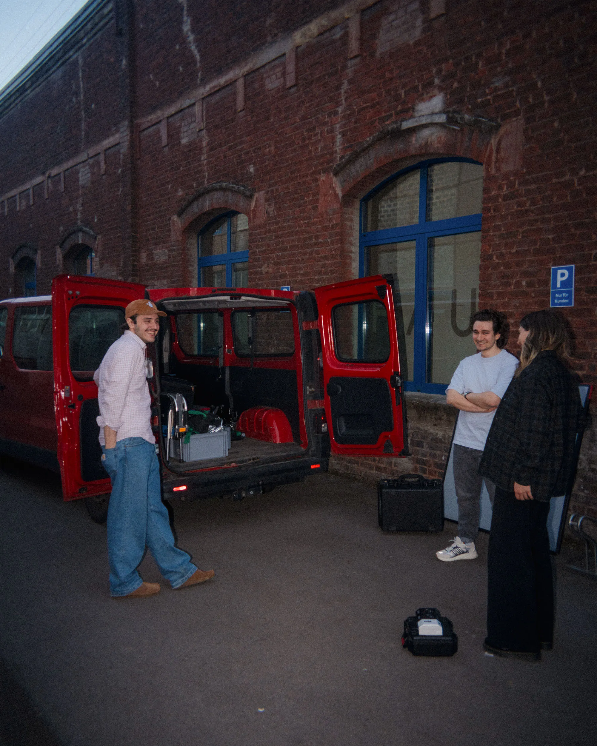 SKIN Studio Team - The team loading the van for a video shoot