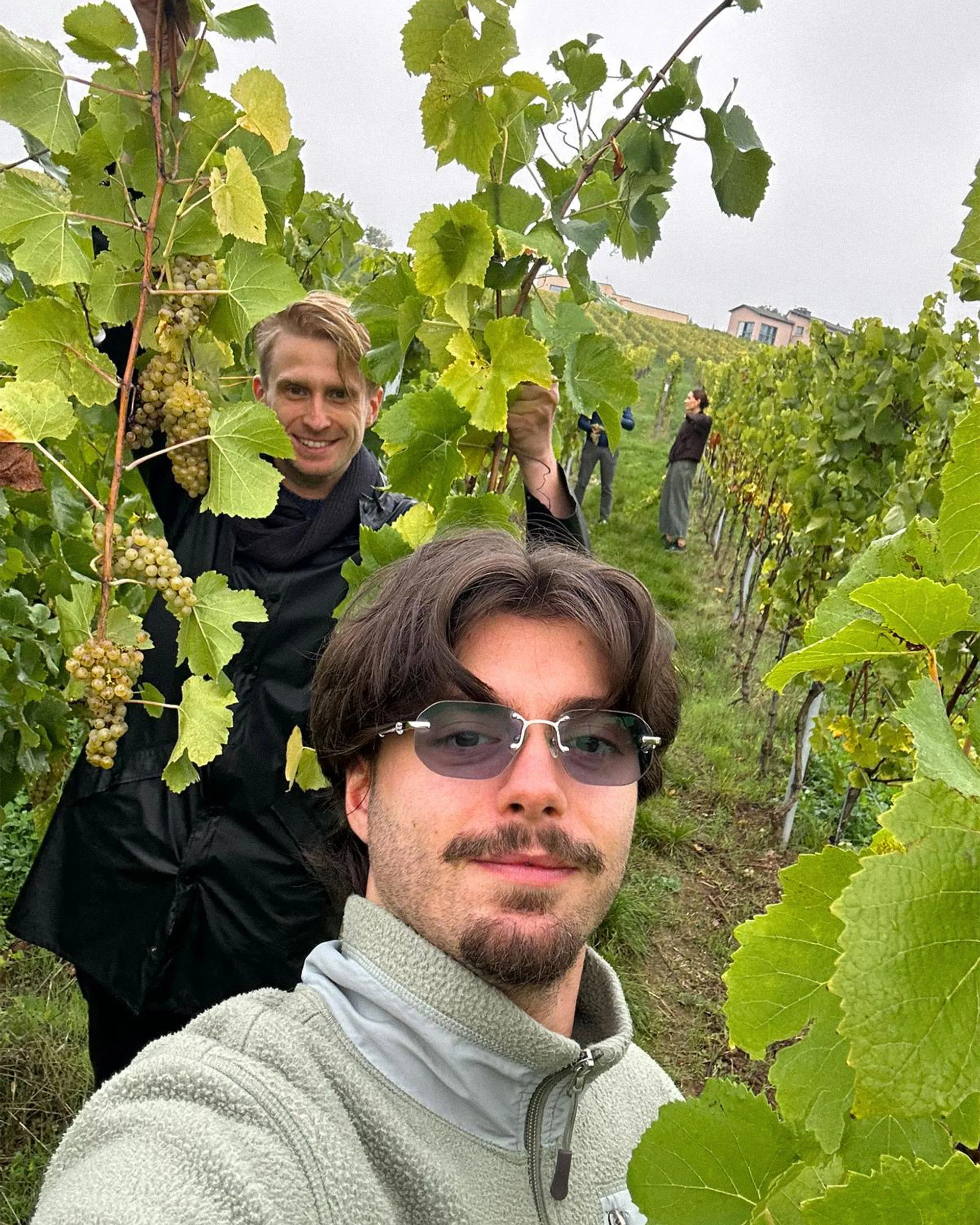 SKIN Studio Team - Anton and George in the vineyards