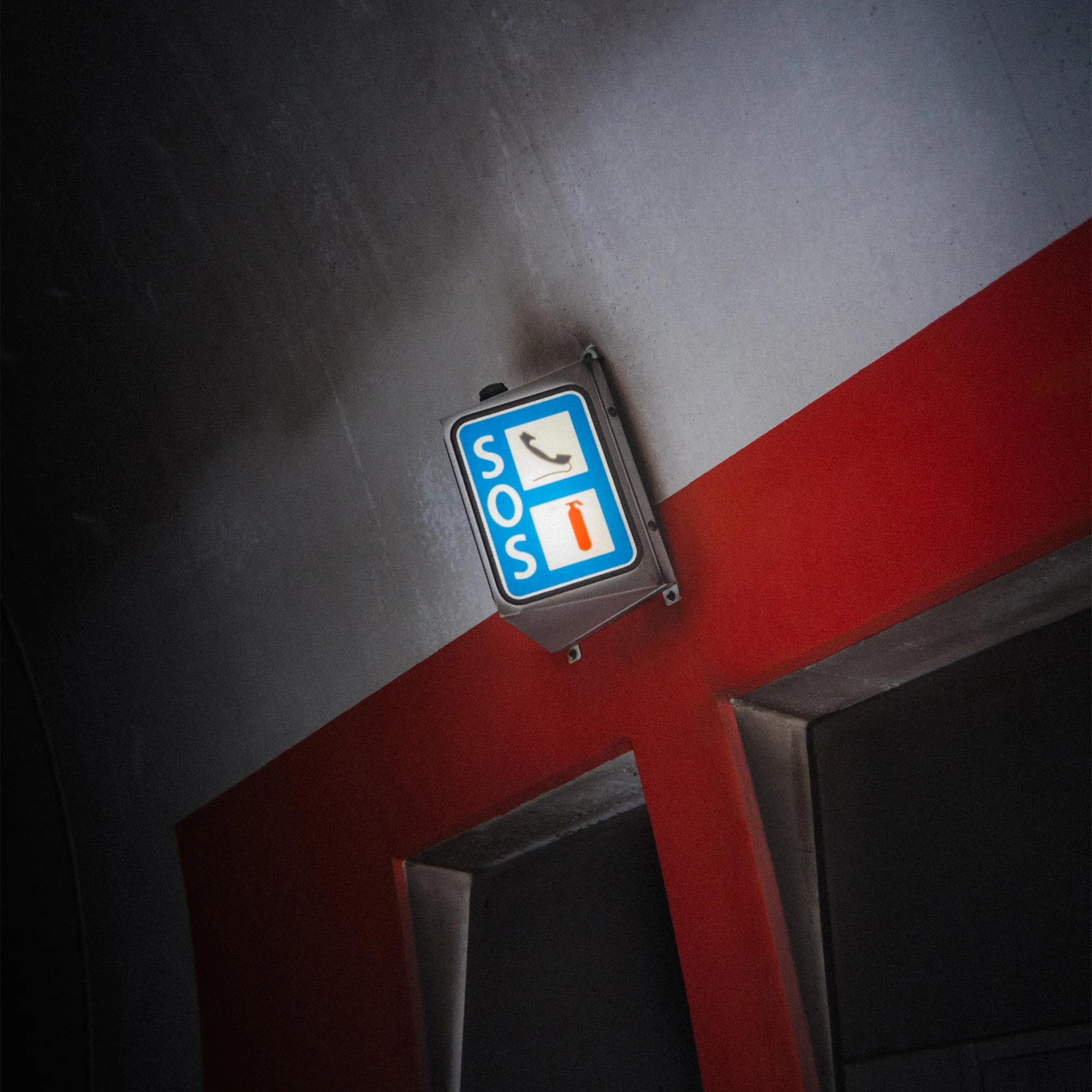 SKIN Studio Team - Still image of a sign on set